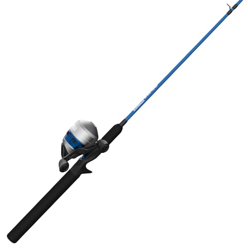 Zebco Salt Fisher 33 Spincast Reel and Fishing Rod Combo, 6-Foot 6-Inch 2-Piece Medium-Heavy Power, Moderate-Fast Action F...