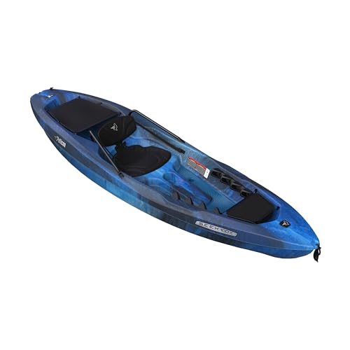 Pelican Seek 100X - Recreational Sit on top Kayak - Lightweight Smart Design - Adjustable Ergoform™ Seating System - 10 ft