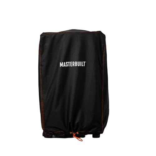 Masterbuilt¢ç 30-inch Small Universal Cover, 25"x 25" x 40"Designed to Fit 30 inch Smoker Models with or Without Legs up to 750 Cooking Square Inches, Foldable Skirt, Black, Model # MB20080924