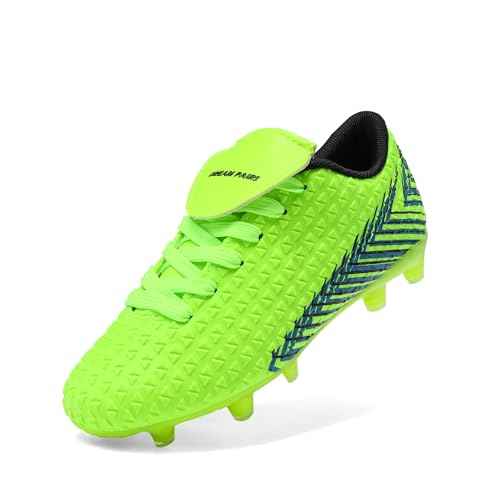 DREAM PAIRS Boys Girls Outdoor Soccer Cleats Football Shoes for Little/Big Kid