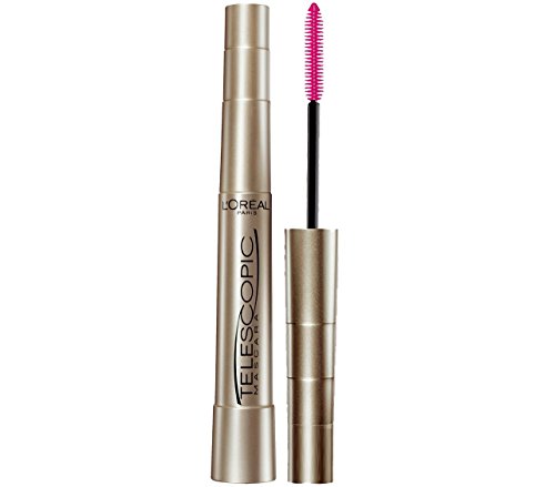 L’Oreal Paris Makeup Original Telescopic Mascara, Separating Mascara Volume and Length Formula, Washable, Blackest Black, ...