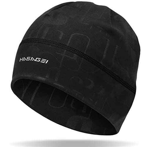 Skull Caps Beanies for Men & Women, Elastic Thermal Running Hat, Windproof Cycling Cap Helmet Liner Soft Beanie Hat