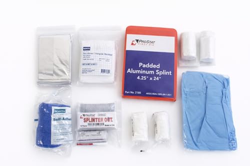First Aid Trauma & Burn Response Bag – 140+ Piece Emergency Kit with Tourniquet, Water-Jel Burn Dressings, PPE, Wound Care...
