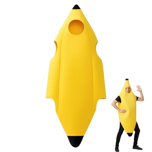 UIRJ Banana Costume, Bannana Costume, Banana Costumes - Funny and Comfortable Outfit for Themed Events, Gatherings, Festiv...