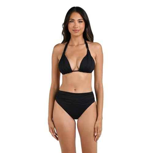 Island Goddess Halter Triangle Swimsuit Top