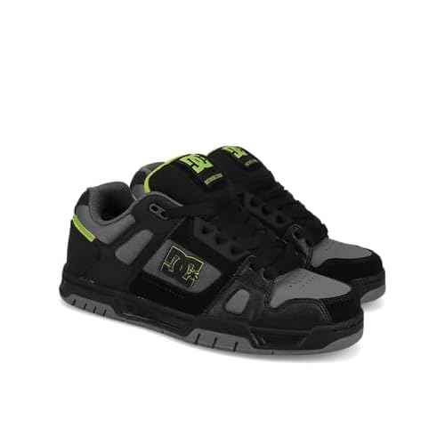 DC Men's Stag Sneaker, Black/Blue 1, 14