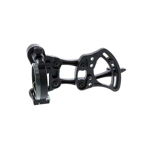 TRUGLO Pendulum 1-Pin Ultra-Lightweight Quiet Archery Hunting Treestand Bow Sight with Large Circular Field of View - Adjustable for Right & Left-Handed Shooters - LED Light Included