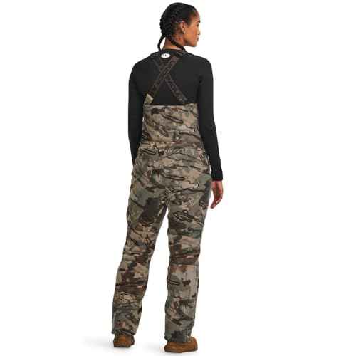 Under Armour Womens Rut Windproof Bib | Windproof Silent Microfleece Sherpa Liner | Womens Insulated Bib Overalls