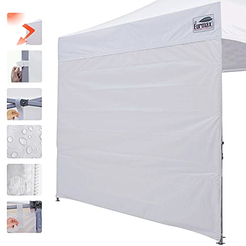 Eurmax USA Instant Canopy SunWall Tent Sidewalls for 10x10 Pop Up Canopy Tent,1 Pack Sidewall Only (White)