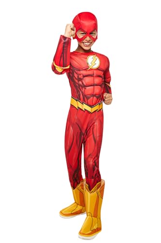 Rubies DC Comics Superheroes: The Flash Costume for Kids, Boy's Large
