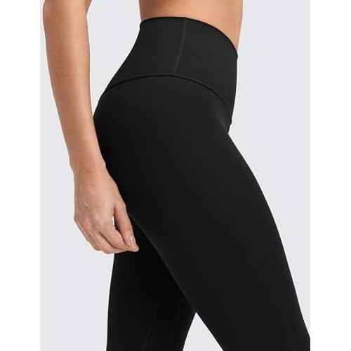 CRZ YOGA Butterluxe No Front Seam Yoga Leggings 25" - High Waisted Womens Lounge Pants Pilates Workout Athletic Buttery Soft
