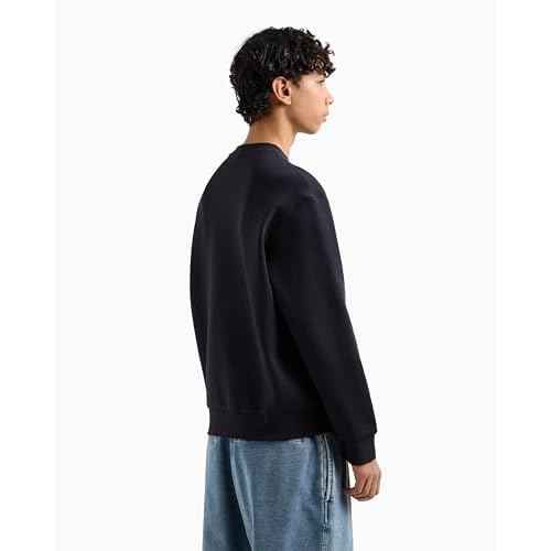 Armani Exchange mens Pullover Sweatshirt With Bold Logo
