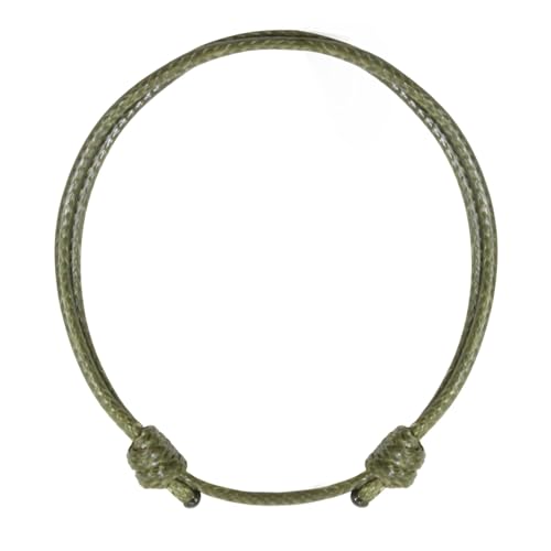 Adjustable Wax Nylon Cord Bracelet for Men Women Adult - Vegan Leather String | Unisex Waterproof Nautical & Surfer Style ...
