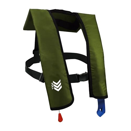 Automatic Inflatable Life Jackets for Adults Life Vests PFD Low Profile Load Capacity Up to 330lbs