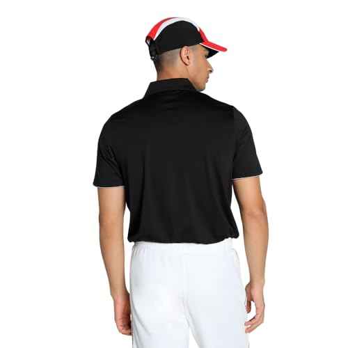PUMA Men's Standard Scuderia Ferrari Formula 1 Cloudspun Polo, Black SS25, XX-Large