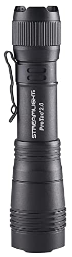 Streamlight 89000 ProTac 2.0 2000-Lumen 17300-Candela Rechargeable Tactical LED Flashlight with USB C Cable, and Holster, ...