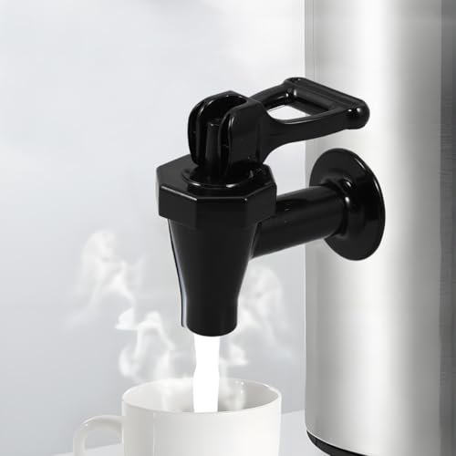 JECOMPRIS Beverage Dispenser Replacement Spigot with Child Lock and Elbow Protector 5.12 Inch Plastic Water Faucet for Dri...