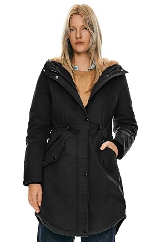 Orolay Women's Thicken Fleece Lined Parka Winter Coat Hooded Jacket with Pockets