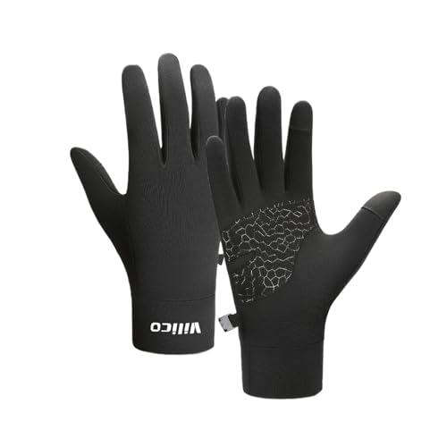 Touchscreen Thermal Running Gloves for Men Women Outdoor Sports Non Slip Cold Weather Gloves for Jogging Hiking Biking Use