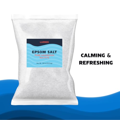 Epsom Salt, 30 lbs, Bulk, Bath Soak, DIY Bath Bombs