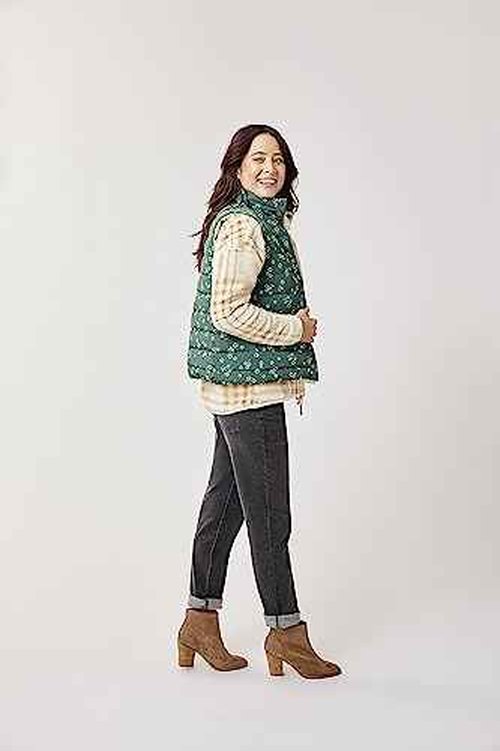 Carve Designs Women's Baker Reversible Vest, Cilantro/Birch, XXS