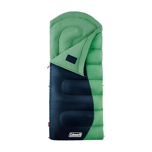 Generic Montauk 40-Degree Cool Weather Semi-Rectangular Big and Tall Sleeping Bag, Green