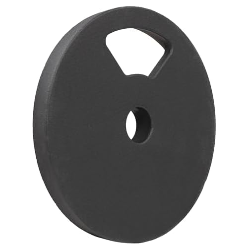 Fitvids 2-Inch Olympic and 1-Inch Standard Cast Iron Weight Plate for Strength Training & Weightlifting, Multiple Weights Available