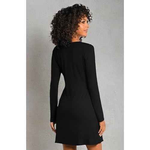 La Blanca womens Long Sleeve Mini Dress Swimsuit Cover Up