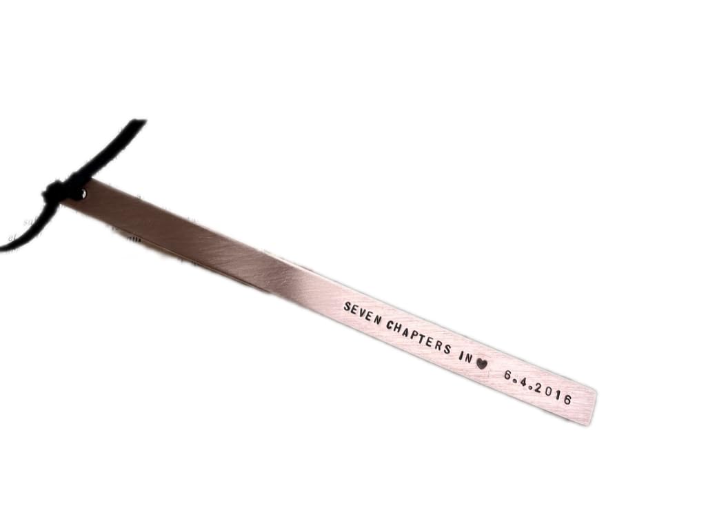 Copper Anniversary Gifts, 7th / 22nd Anniversary Bookmark Gift, Personalized Custom Bookmark in Copper