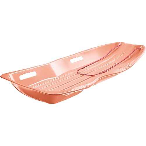 Retrospec Retrorider Plastic Snow Sled ? Toboggan Style with Pull Rope, Cold-Resistant Coating, and Hard Bottom for Smooth Downhill Rides ? Available in 35" and 48" Sizes for Kids and Adults