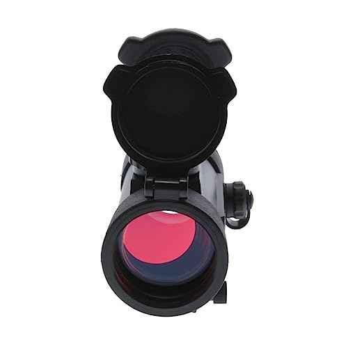 TRUGLO Traditional 1x40mm 5-MOA Hunting Durable Lightweight Waterproof Fogproof Shock Resistant Adjustable Aluminum Red-Dot Sight Flip-Up Lens Caps Included