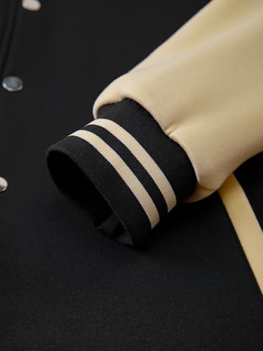 Men's Autumn/Winter Long-Sleeved Pocket Jacket Baseball Jacket Classic Color Block Fashion Casual Outdoor Sports Top