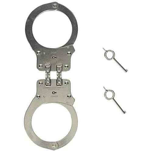 Peerless Model 801 Hinged Nickel Handcuffs