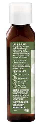 Aura Cacia Organic Nourishing Shea Nut Oil | Certified Organic | 4 fl oz.