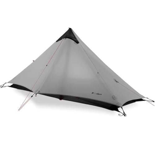 Telomat 3F UL Gear Lanshan1 Ultralight Tent 3/4 Season Portable Backpacking Tent for 1-Person 15D Silicon Coated Waterproo...