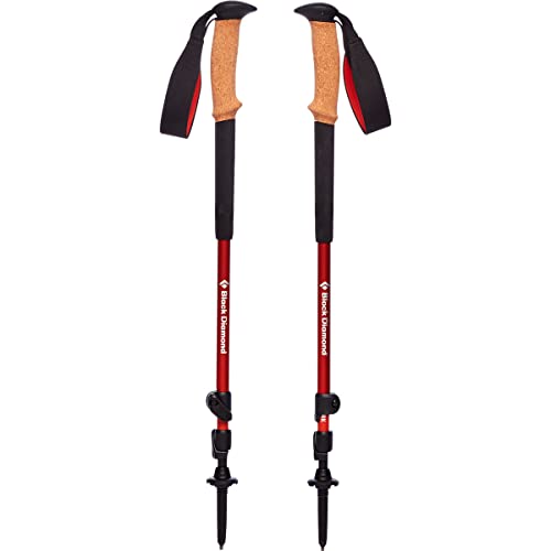 BLACK DIAMOND Trail Cork Trekking Poles (Pair) | Lightweight Collapsible Aluminum Hiking Poles | Natural Cork Grips | Flic...
