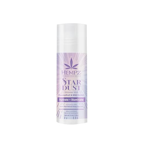 Hempz Star Dust Shimmer Jumbo Stick, Illuminating Highligher for Body, Face, Multi-Use, Travel Friendly, 1.4 oz.