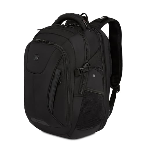 SwissGear Travel Tech Elite Laptop Backpack – Fits Laptops up to 16” – ScanSmart TSA-Friendly Backpack with USB Port, Shoe...