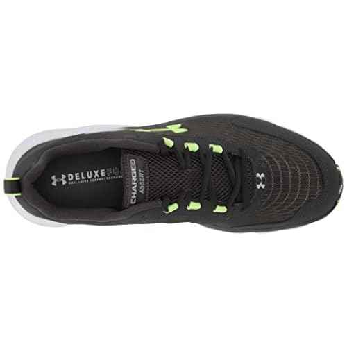 Under Armour Men's Charged Assert 9 Marble, Jet Gray/Quirky Lime, 12 Medium US