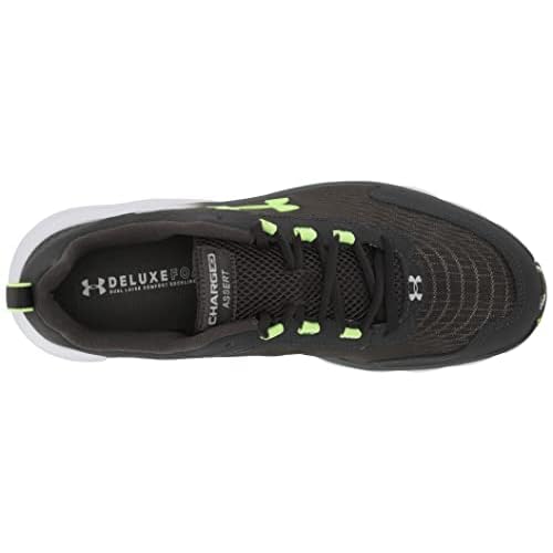 Under Armour Mens Charged Assert 9 Marble Road Running Shoe, Jet Gray (101 Quirky Lime, 11.5 US