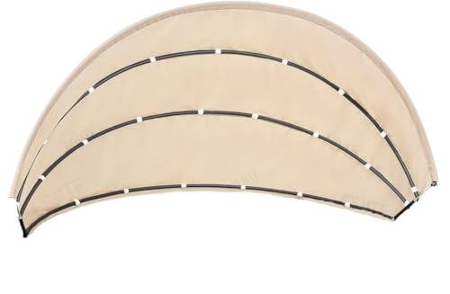 FSJITF Outdoor Furniture 66in Round Daybed Retractable Canopy Replacement Cover,Patio Rattan Wicker Sun Bed Fade Resistant...
