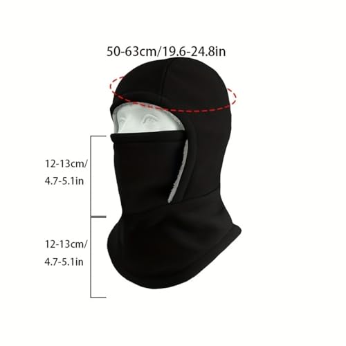 Unisex Windproof & Warm Balaclava, 3 in 1 Thickened Winter Hood Full Cover