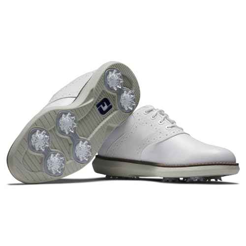 FootJoy Unisex-Child Traditions Junior Golf Shoe