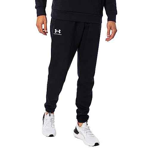 Under Armour Men's Essential Fleece Joggers, Black