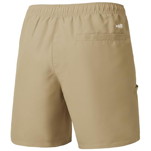 BASSDASH Men's 8''Fishing Water Shorts Quick Dry UPF 50+ Lightweight Cargo Hiking Kayaking Casual Bottom