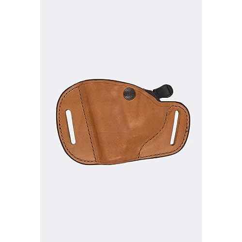 Bianchi Gun Leather 82 Carrylok Hip Holster - Size: 14C Kimber Ultra Carry II (Tan, Right Hand)