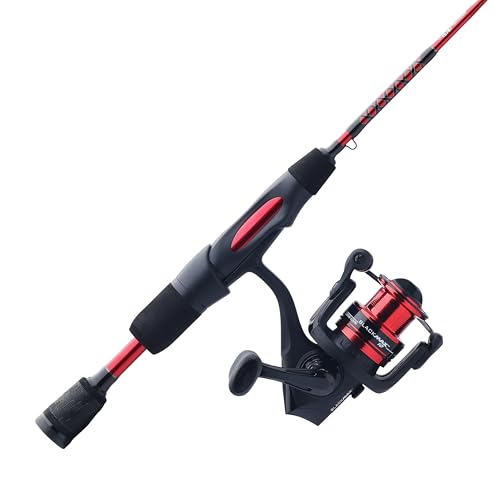 Ugly Stik 28" Carbon Ice Spinning Rod and Reel Combo, 5 Size Reel, 1 Piece Fishing Rod, Medium Light Rod Power, 2-6 lb Lin...