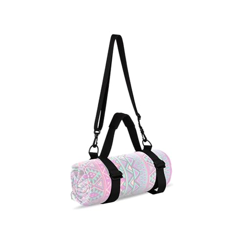 WISDING Yoga Mat Strap, Portable Yoga Mat Sling, Picnic Blanket Strap with Adjustable Shoulder Strap & Handle for Festival...