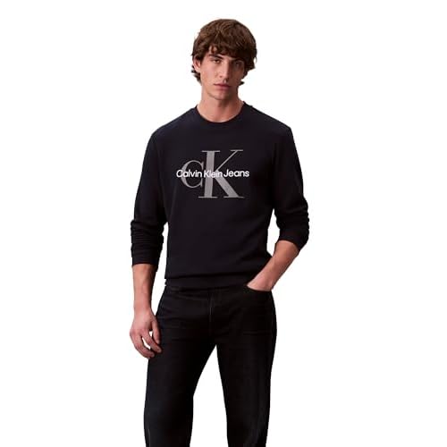 Calvin Klein Men's Monogram Logo Crewneck Sweatshirt