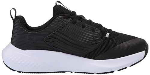 Under Armour Men's Charged Commit Trainer 4, (001) Black/White/White, 12, US